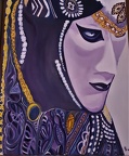 La Viola Venecian Mask, oil on canvas, 16X20"